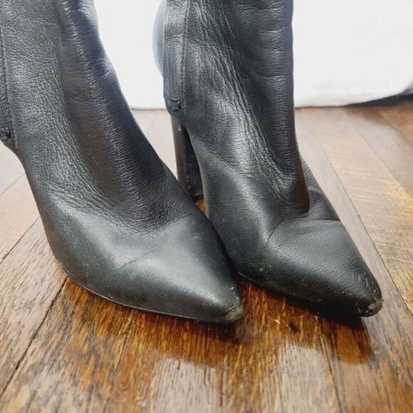 Steve Madden Janicee Black Double Zipper Ankle Boot 7.5 M - Picture 11 of 16